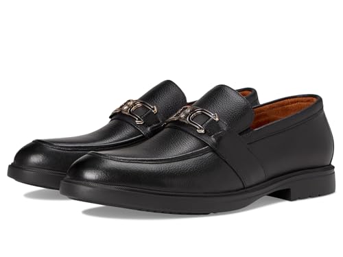 Stacy Adams, Men, Todridge Moc Toe Slip-On Loafer, Black Tumble, 9, Medium at Amazon