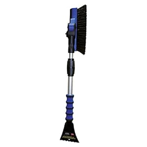 Petex 46020000 garde/ijskrabber 4602 met rubberen lip, bezem 90° draaibaar, telescoopstang, verschillende kleuren