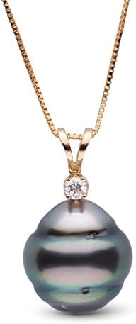 Harmony Collection 10.0-11.0 mm Tahitian Baroque Cultured Pearl & Diamond Pendant