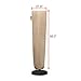 Le Papillon Waterproof Large Patio Umbrella Cover for Double-sided Umbrella, Beige