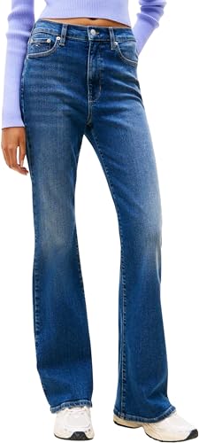 Tommy Jeans Donna Jeans Sylvia Svasati, Blu (Denim Dark), 29W/32L