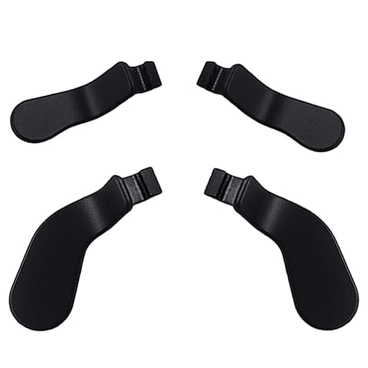 4Pcs Elite 2 Controller Paddles for Xbox One Elite Series 2 Controller, Elite Controller Paddles, Metal Paddles Replacement for Xbox One Elite/ Elite Series 2/Elite 2 Core Controller (Black)