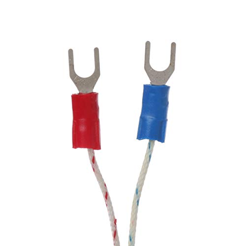 JUNESUN 2Pcs 1m K-Type 0 to 600 Degree Thermocouple Temperature Controller Sensor Probe 3x15x1000 - Thumbnail 3