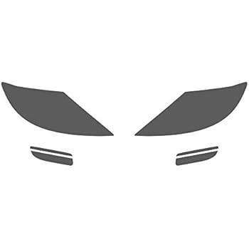 Rshield Headlight Protection Film Covers for Mazda CX-9 2007-2012 - Blackout Smoke