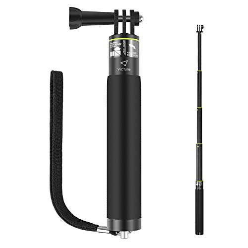 Viture Selfie Stick&nbsp;180 Degree Rotation Hand Grip with Adjustable Extension for GoPro Hero 2 3+ 4 5 6 and GoPro Session, SJCAM Xiaomi Yi Action Camera