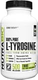 NutraBio 100% Pure L-Tyrosine - 500 mg - 150 Vegetable Capsules