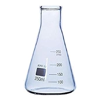 Rocwing Borosilicate 3 3 Glass Graduated Conical Erlenmeyer Flask For Laboratory 250ml Amazon Co Uk Kitchen Home