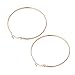 HuntGold 12 Pair/Set Women Hoop Metal Round Earrings Set Big Circle Ear Fashion Jewelry Dia. 2 - 7.5cm Gold