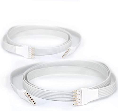 2X Spacer Extension Cable | for Philips Hue Lightstrip Plus V3 (10ft/3m, 2 Pack, White)