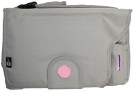 Safe Fit Deluxe Diaper Changer with Extra-Large Changing Pad &amp; Disposable Diaper Bags (Grey &amp; Pink) by SafeFit