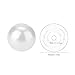 PH PandaHall 6mm About 400Pcs Tiny Satin Luster Glass Pearl Round Beads Assortment Lot for Jewelry Making Round Box Kit White