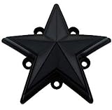 XD Series by KMC Wheels XDSTAR-MB-PK BLACK XD SERIES COLORED REPLACEMENT STAR FOR ROCKSTAR CAPS (5 PACK)