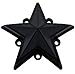 XD Series by KMC Wheels XDSTAR-MB-PK BLACK XD SERIES COLORED REPLACEMENT STAR FOR ROCKSTAR CAPS (5 PACK)