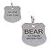 Stainless Steel Pet ID Tags - Engraved Personalized Dog Tags, Cat Tags Front & Back up to 8 Lines of Text – Bone, Round, Heart, Flower, Badge, House, Star, Rectangle, Bow Tie
