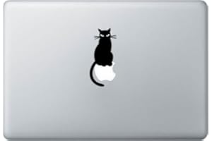 RANGER PRODUCTS Cat Perch Vinyl Decal Sticker Skin for Apple MacBook Pro Air Mac 13 inch iPad, Die cut vinyl decal for windows, cars, trucks, tool boxes, laptops, MacBook - virtually any hard, smooth surface