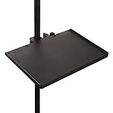 Microphone Stand Tray Mount Clamp on Rod Holders, Microphone Stand Desk with 9.44" X 6.88" for Stage, Music Sheet, Live Streaming, Recording (Stand NOT Included) Wholesale Items for Boutique