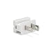 Holiday Lighting Outlet Male White Slip Plug, Zip Plug, Vampire Plug, Gilbert Plug, Slide Plug (5, SPT-1) primary