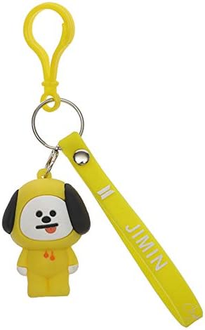 Fancyku Kpop BTS Bangtan Boys New Hot Cute Cartoon Keychain BTS Key Ring Wallet Purse Bag Streamers Hot Gift for A.R.M.Y (H033)