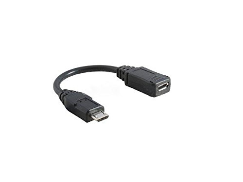 System-S Micro USB Male to Micro USB Female Cable 16 cm