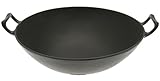 Iwachu 410-688 Cast Iron Wok, Large, Black