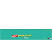 Staples White Poster Boards, 10-Pack, 22