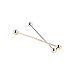 Shirt collar pins Men Silver Gold Plated Tone Steel Collar Tie Pin Stud Barbell Bar Clip Clasp 6CM Brooch