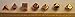 Set of 7 Polyhedral Metal Dice with Bag (16mm, Copper Color) by Dave's Dice