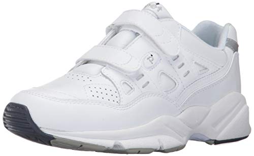Propét Mens Stability Walking Walking Sneakers Athletic Shoes - White - Size 15…
