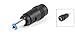 uxcell Blue Tip 5.5x2.1mm Male to 5.5 x 2.1mm Female Jack DC Power Connector Black