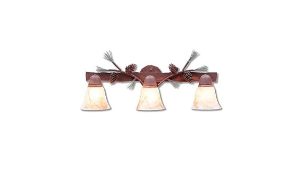 Bathroom Light Lake Cabin Unique Handmade In Usa Lakeside Triple