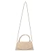 Women's Classic Envelope Evening Bag, WALLYN'S Wedding Prom Party Clutch Suede Velvet Handbag Purse (Beige)