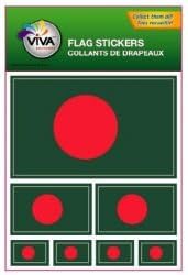 Bangladesh Country Flag Set of 7 Different Size Decal Stickers ... New in Package