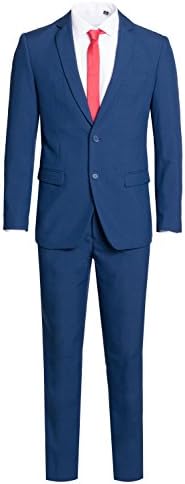 King Formal Wear Men's Dapper Two Piece Modern Fit Suit-Many Colors…