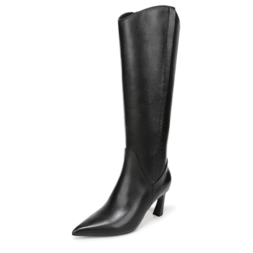 Naturalizer Women's Emily Knee High Boot Black Leather 9 W