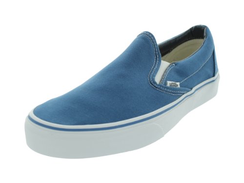 Vans Unisex Classic Slip-On(tm) Core Classics Navy (Canvas) Sneaker Men's 8, Women's 9.5 Medium