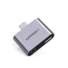 UGREEN Audio Adapter en USB C Charger 2-in-1 USB C Splitter Type C naar 3.5mm Aux Converter Compatibel met Huawei P30…