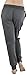 ToBeInStyle Women's Solid Print French Terry Jogger Pants - Charcoal - Medium