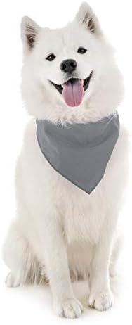 Dog Plain Bandanas - 2 Pack - Scarf Triangle Bibs for Small, Medium and Large Puppies, Dogs and Cats