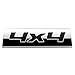 Auto Dynasty Chrome Finish Metal Emblem 4X4 Badge, (Black Letter)