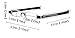 SOOLALA Best Gifts 5-Pairs 360 Rotating Tube Pen Clip Folding Reading Glasses, +1.5D