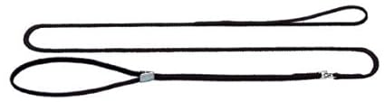 HUNTER Vorführleine mit integrierter Halsung für Hunde, Nylon, schwarz, 0,5 x 120 cm
