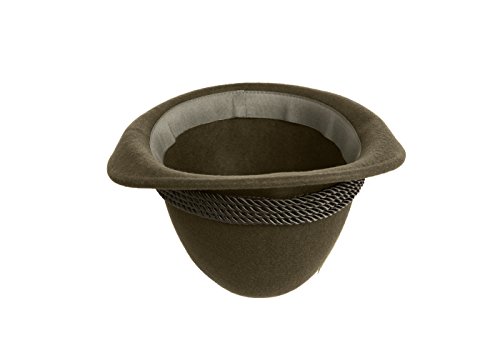 Alpine Holiday Oktoberfest Wool Bavarian Fedora Hat - Green - Medium (7 to 7 1/8)