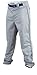 Rawlings | PRO 150 Series Baseball Pants | Adult Medium | Piped | Grey / Navy | Relaxed Fit