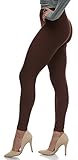 Lush Moda Extra Soft Leggings - Variety of Colors -Plus Size - Brown
