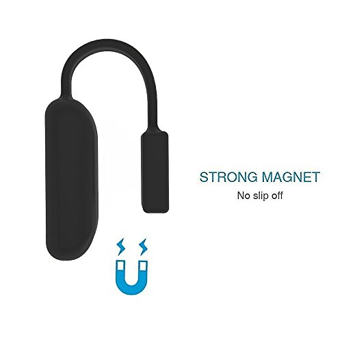 Colorful Replacement Accessory Magnetic Clip Clasp Strap For Fitbit Flex 2 (No Tracker) (Black&Purple)