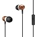 iPhone Earphone, Inateck In-ear Earphone Genuine Wood Noise-isolating Earbud Headphone with Mic and Remote for iPhone 7/7 Plus/6/6 Plus/6s, iPad, Samsung and More