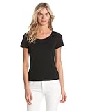 Notations Women’s Basic Round Neck Tee, Black, X-Large, Online Clothing Store