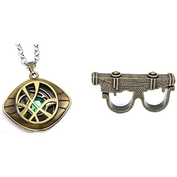 HUAWELL 2 Piece Dr Cosplay Costume Strange Necklace Eye Of 1 thumbnail image