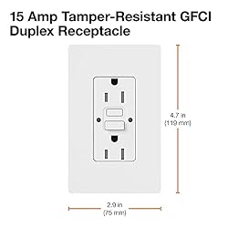 Lutron CAR-15-GFST-BL Claro 15-Amp Self-Testing