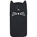 Galaxy J5 Pro (2017) Case, MC Fashion Cute 3D Party Meow Cat Ears Kitty Whiskers Slim Soft Protective Silicone Case for Samsung Galaxy J5 Pro (2017) International Version (Black)